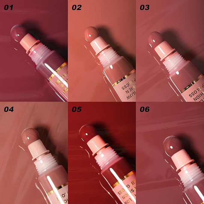 YOUNG VISION Hydrating Liquid Lipstick & Gloss Tint, Oil Infused, Cushion & Puff Applicators, Versatile Nude to Red Shades,Labial Liquido & Brillo Labial
