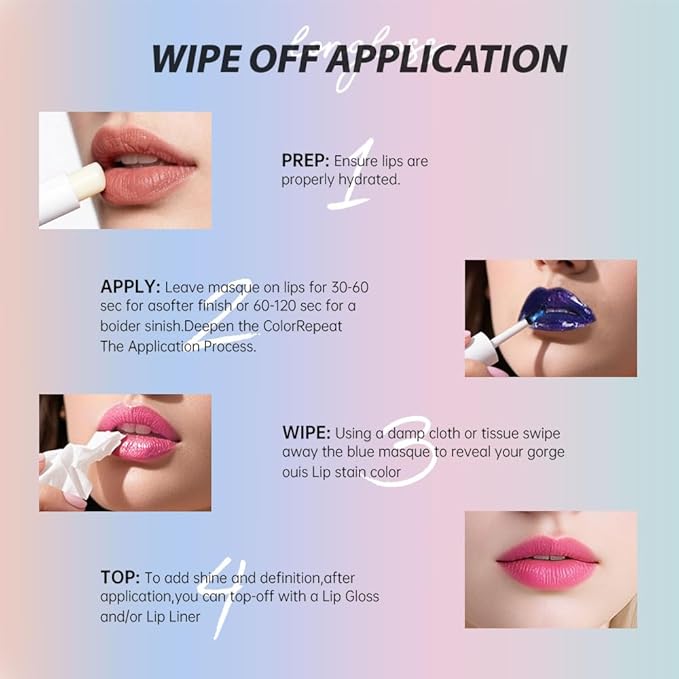 Matte Lip Gloss Peel Off Masque - Peel Off Lip Stain Tattoo, Light Pink Peel Off Lip Tint,Long Lasting Waterproof Transfer-proof Lip Mask Lip Stain Peel Off Lip Gloss,Stay Lip Makeup 03#