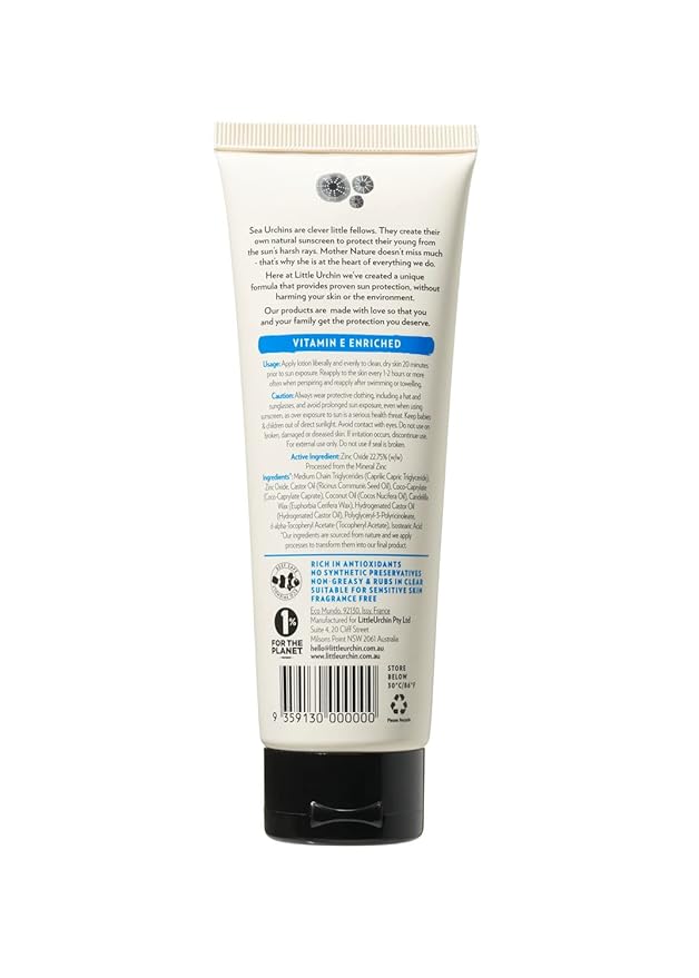 Natural Sunscreen SPF 50+, Clear Zinc, Broad Spectrum UVA/UVB, Water-Resistant, Reef Safe, Vegan, 3.38 fl oz, 100g
