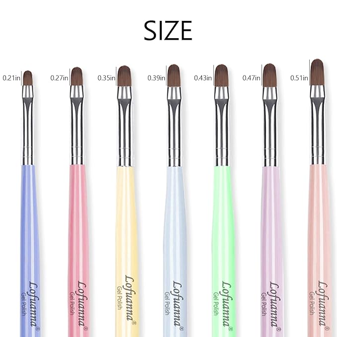 Lofuanna nail art brushes set
