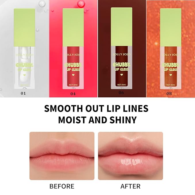 Lip Glow Oil - Hydrating Lip Oil Tinted, Long Lasting Plumping Lip Balm Lip Care Moisturizing Lip Gloss (# 6)
