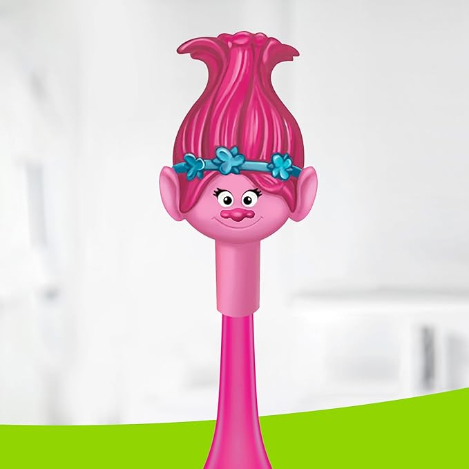 FIREFLY Play Action Trolls Smart Sonic Toothbrush Kit, Interactive Electric Toothbrush with Lights, Music and Games, Batteries Included, Ages 3+