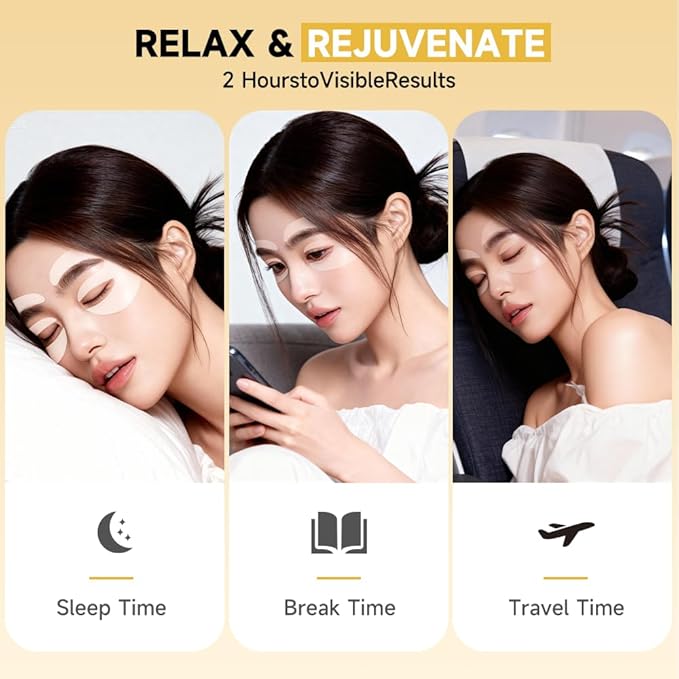 8 Pairs 5% PDRN Under Eye Patches, 6-in-1 Bio-Collagen 360° Eye Patches for puffy eyes, dark circles & Wrinkle | 2% Caffeine, Kojic acid, Retinol, Hyaluronic, Niacinamide | Korean Popular Eye Care
