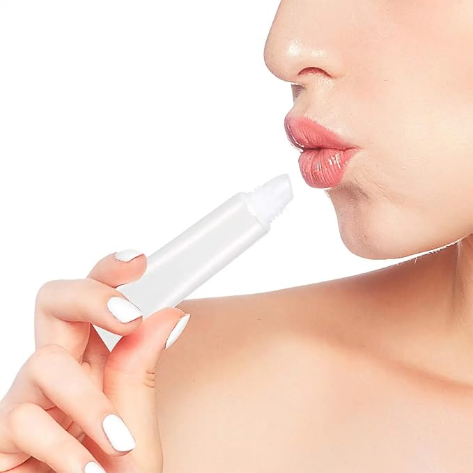 ZJchao 25pcs 5ml Lip Gloss Tube, Refillable Mini Empty Cosmetic Balm Tubes Container for Comestic Makeup Travel Toiletries Shampoo Body Lotion
