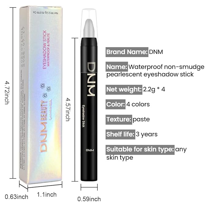 Kaely 4Pcs Cream Eyeshadow Stick Set for Eyes,Pink Light Purple Vioiet Mocha Beige,Eye Brightener Shimmer Makeup Pen,Waterproof Metallic Eye Shadow Highlighter Crayon Pencil,sombras para ojos