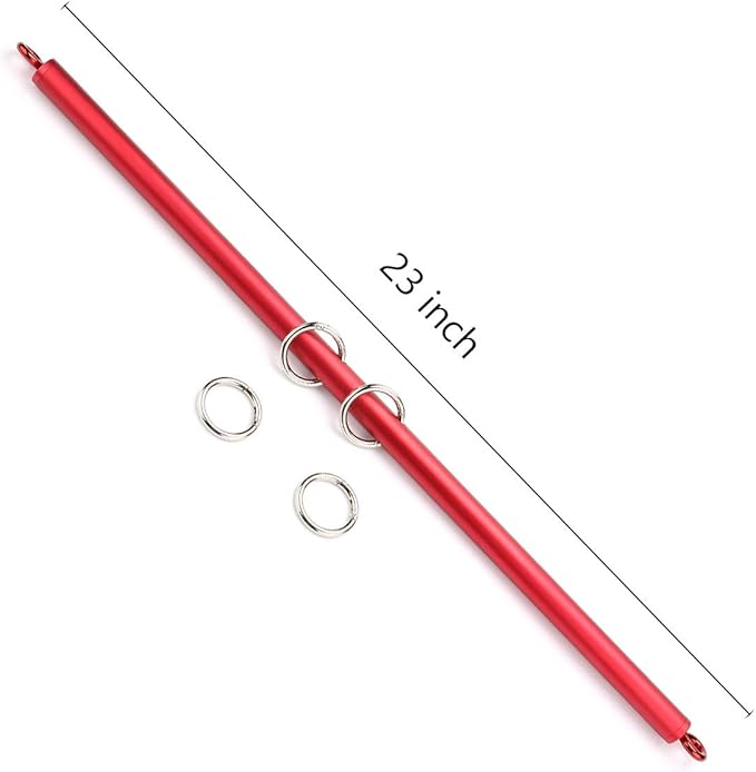 2 Pcs Red Adjustable Spreader Bar Set 3 sections