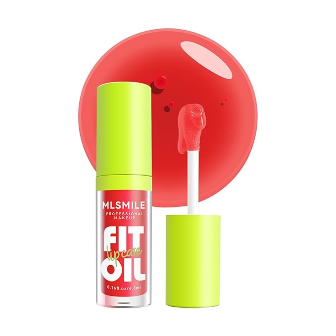 Lip Oil Lip Glaze, Soft Brush Head Hydrating Lip Glow Oil,Shiny Transparent Lip Gloss Plumping,Long Lasting Nourishing Non-sticky Fresh Clear Smooth Lip Care