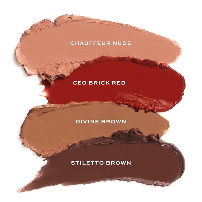 Revolution, Lip Allure Soft Satin Lipstick, Highly Pigmented & Smudge Proof, Long Lasting Creamy Satin Finish, Contains Vitamin E, Divine Brown, 0.11 oz