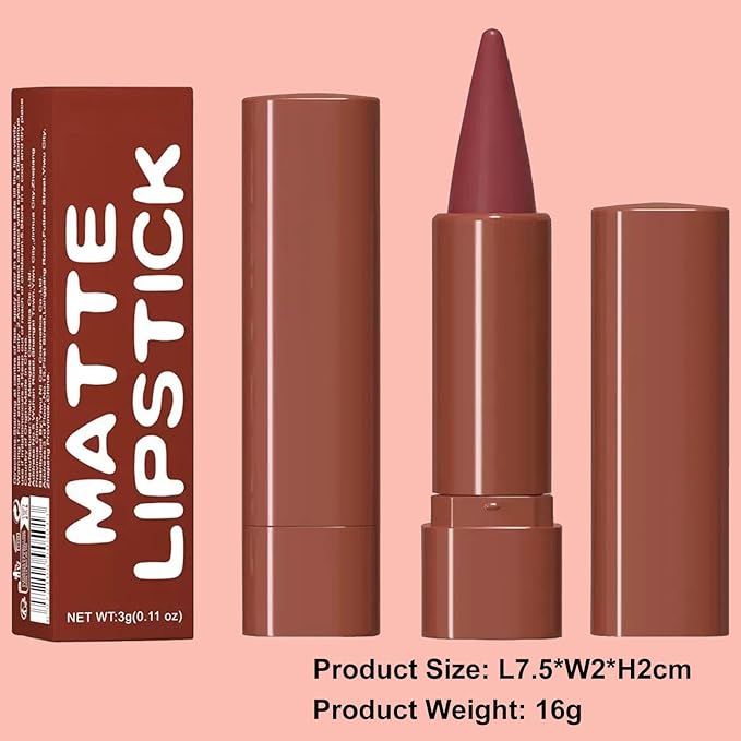 2-in-1 Gradient Red Lip Liner & Lipstick, Waterproof Long Lasting Matte Mauve Lip Liner Pencil, Makeup Smudge proof lip liner with Cone Tip (09#-Mauve)