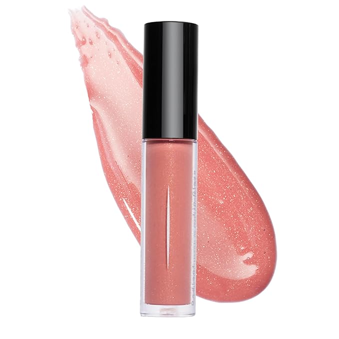 Radiant Professional Lip Glaze (15 Shades) - Ultra-Glossy, Non-Sticky & Long-Lasting Lip Gloss for Women - High Shine Hydration - Vegan & Moisturizing for Soft, Nourished Lips - (04 - PEACH SPARKLE)