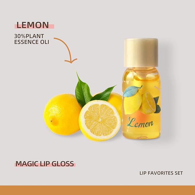 LAMUSELAND 3Pcs Mini Cute Lip Oil, Hydrating