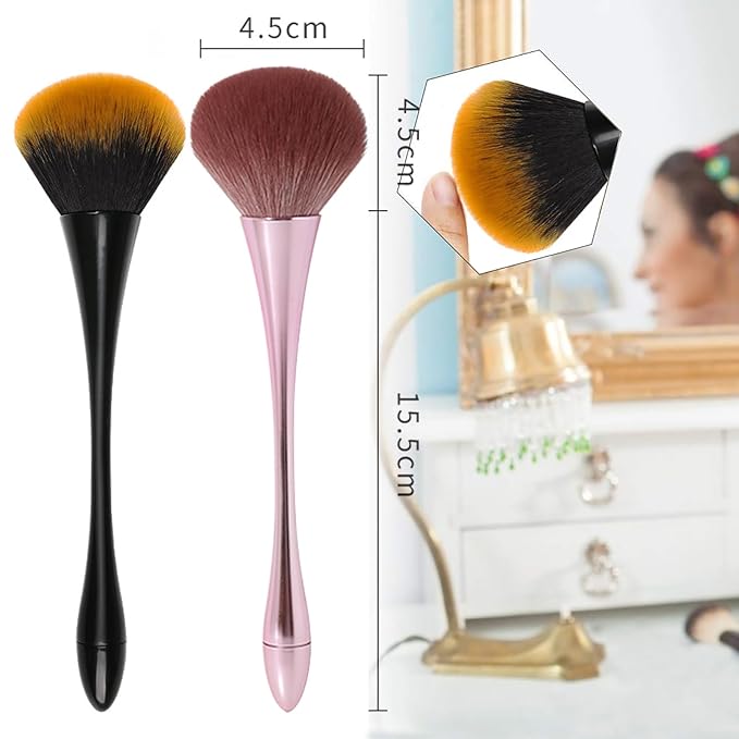 2pcs nail dust brush acrylic