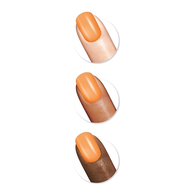 Sally Hansen Miracle Gel™, Summer Camp Peach Retreat, Long Lasting, Gel-Like Formula, No UV Lamp Needed, Orange Nail Polish
