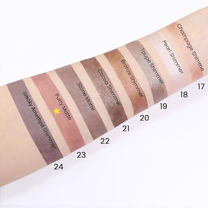 evpct 2Pcs Cream Eyeshadow Sticks Set for Eyes Waterproof, Putty Matte Eye shadow Stick Pencil Pen Bulk sombras en crema para ojos 23+23