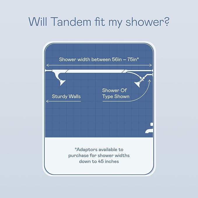 BOONA - The Original Tandem Shower | As Seen On Shark Tank | Double Shower Head for Couples, High Pressure Dual Shower Heads (One Showerhead, Midnight Black)