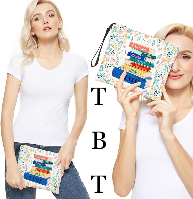 Book lovers gifts makeup bag