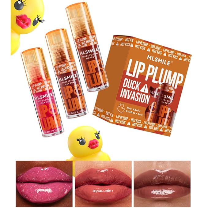Hydrating Plumping Lip Oil Set, Natural