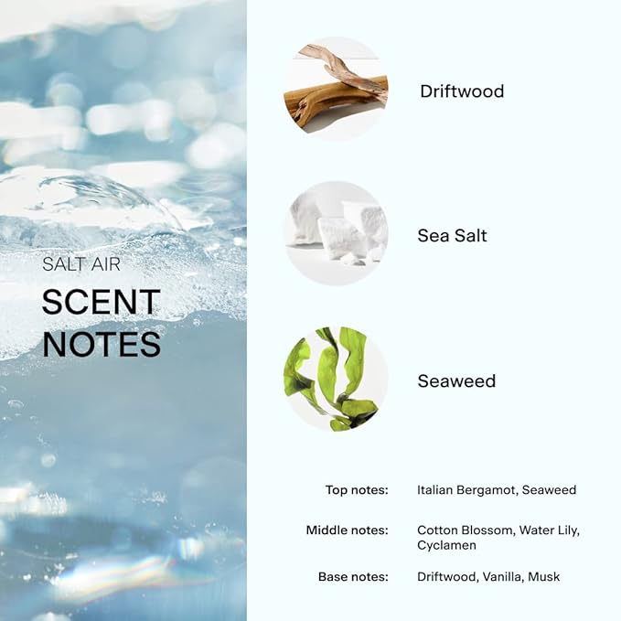 Skylar Salt Air Eau de Parfum - Hypoallergenic & Clean Perfume for Women & Men, Vegan & Safe for Sensitive Skin - Fresh Perfume with Notes of Driftwood, Sea Salt & Seaweed - 10mL /0.33 Fl oz
