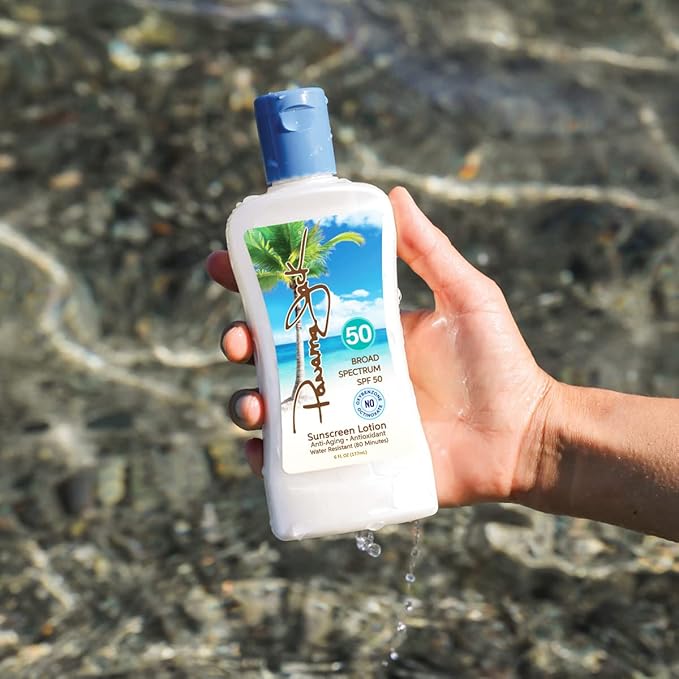 Panama Jack Sunscreen Suntan Lotion - SPF 50, Broad Spectrum UVA/UVB Protection, PABA, Paraben, Gluten & Cruelty Free, Water Resistant (80 Minutes), 6 FL OZ