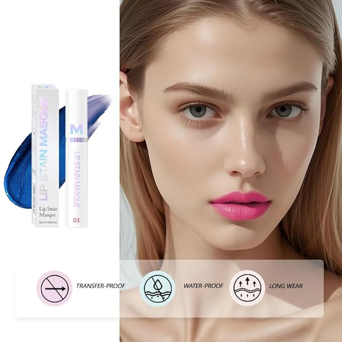 Matte Lip Gloss Peel Off Masque - Peel Off Lip Stain Tattoo, Light Pink Peel Off Lip Tint,Long Lasting Waterproof Transfer-proof Lip Mask Lip Stain Peel Off Lip Gloss,Stay Lip Makeup 03#