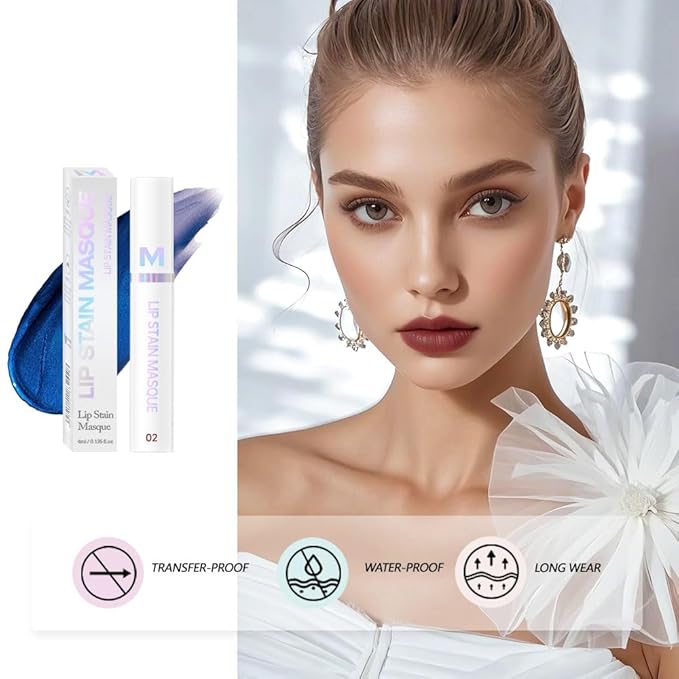 Matte Lip Gloss Peel Off Masque - Peel Off Lip Stain Tattoo, Toffee Rose Peel Off Lip Tint,Long Lasting Waterproof Transfer-proof Lip Mask Lip Stain Peel Off Lip Gloss, Stay Lip Makeup 02#