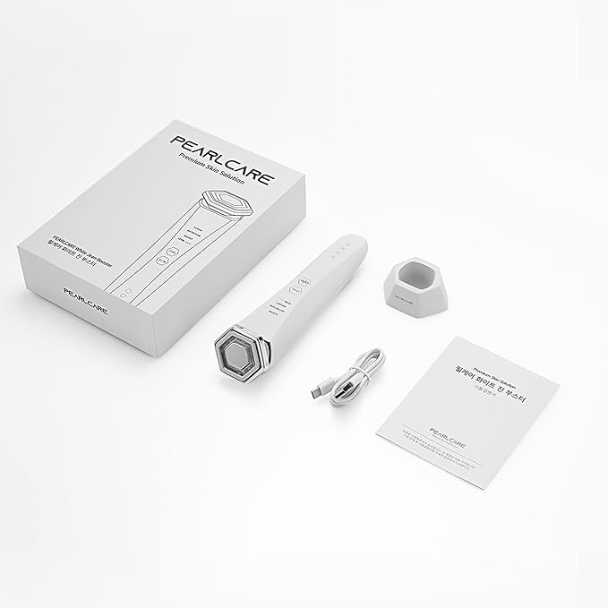 PEARLCARE Facial Massager, Anti Aging Face and Neck Massage Tool for Skin Care (White)