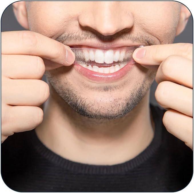 Teeth Whitening Strips for a Brighter Smile - 28 Mint Flavored Sensitive Teeth Whitening Strips, Dentist Recommended,-Non Toxic, Peroxide Free & Enamel Safe - 14 Treatments, Made in USA