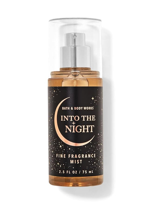 Bath & Body Works Into The Nights Fine Fragrance Mist Travel Size Mini Purse Spray 2.5 Ounce (Into The Nights)