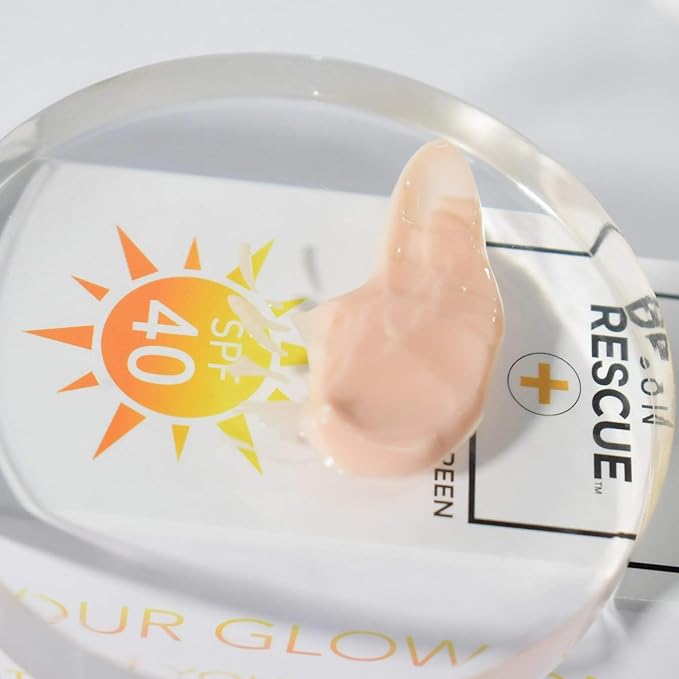 Sun Rescue Daily Tinted Moisturizer with SPF 40 - Collagen & Vitamin C Infused - Broad Spectrum Sunscreen - Lightweight Coverage for All Skin Tones (80ml)
