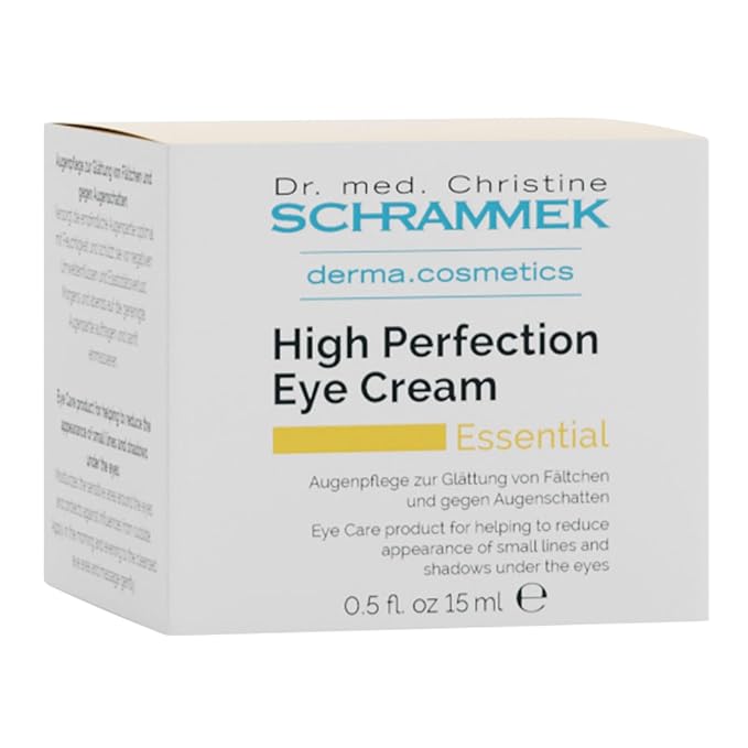 High Perfection Eye Cream (0.5 fl oz) - Eye Care Product - Reduces Lines & Shadows Under the Eyes - Caffeine Eye Cream - Skin Care - Dr Schrammek