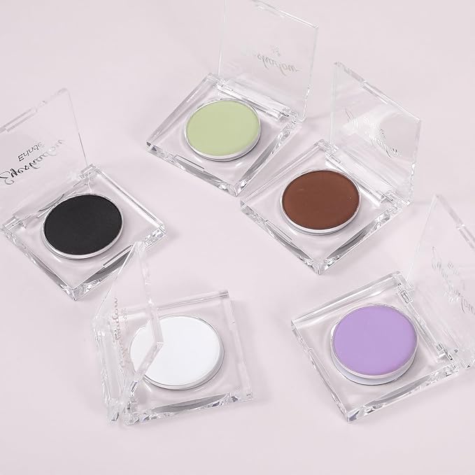Erinde Black Single Eye Shadow, Matte Single Eyeshadow Pressed Powder Eyeshadow Makeup, Matte Shade Eyelid Color Eye Makeup for Women, High Pigment, Long Wear, Waterproof, Intense Color, 01 Black Swan