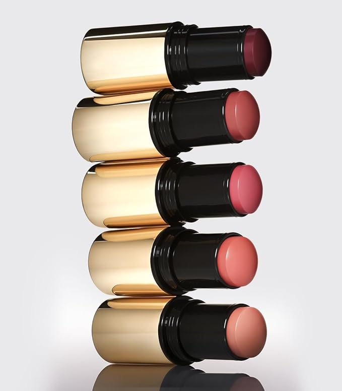 MAKE Beauty Cream Stroke Cream Blush Stick for Cheeks - Vibrant, Natural Soft Matte Finish - Shade Major Mauve, Earthy Mauve Blush Makeup