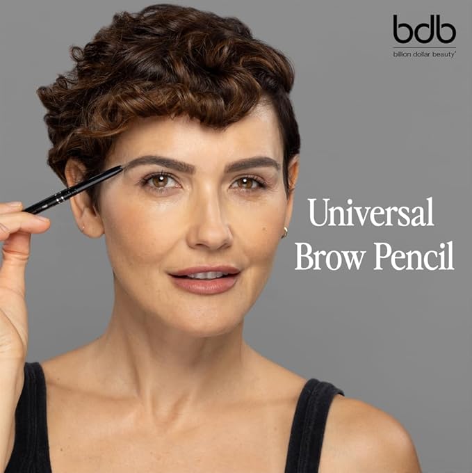 Billion Dollar Brows Universal Eyebrow Pencil – One Perfect Shade, Smudge-Proof, Waterproof, Self-Sharpening Tip, Effortless Blending, Vegan & Cruelty-Free for Flawlessly Defined Brows - 3-Pack