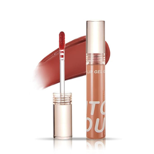 INTO YOU Lip Gloss, Lip Stain Long Lasting, Lip Tint, Lip Plumper Gloss, Glitter Lip Gloss, Liquid Lipstick, Lip Oil, Vivid Color, Smudge-Proof, Lightweight, Naturally Moisturizing (G08)