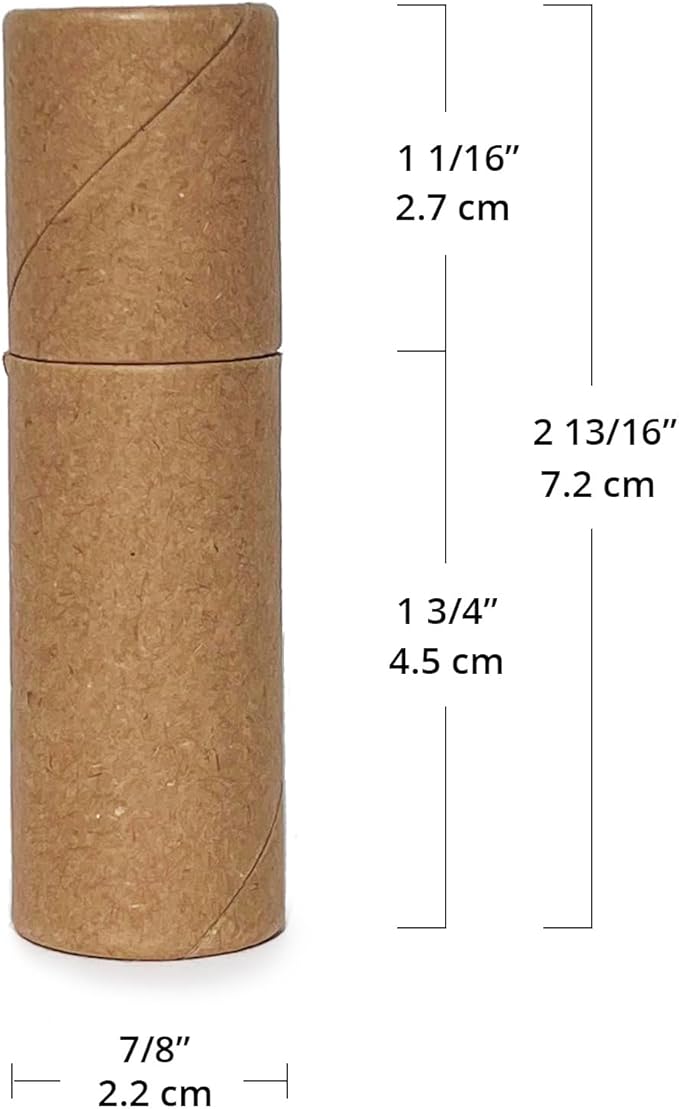 Push-Up Paperboard Lip Balm Tubes, Biodegradable
