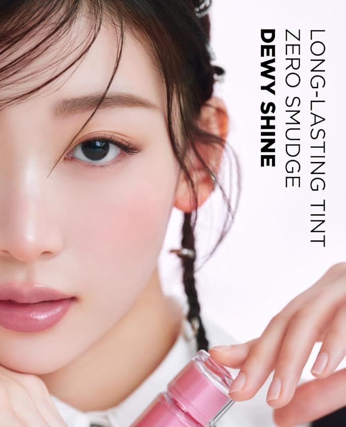 EITHER& Dewy Syrup Tint 04 – Hip Seoul | Vibrant & Fresh Color Lip Tint, All-Day Juicy Glow, Smudge-Proof, Hydrating, Long-Lasting, Non-Sticky Formula (4.3g)