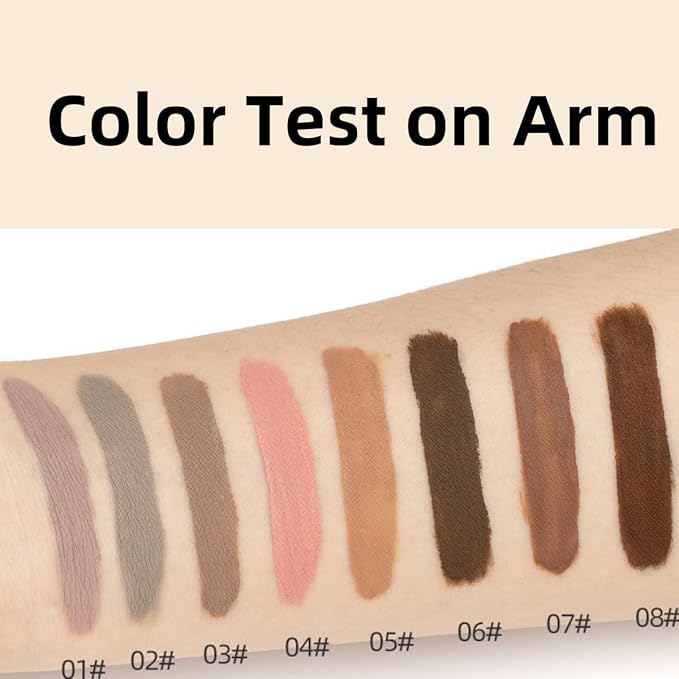 Matte Eyeshadow liquid Long Lasting High-pigmented Eye shadow Gel Eye Makeup (Matte Brown)