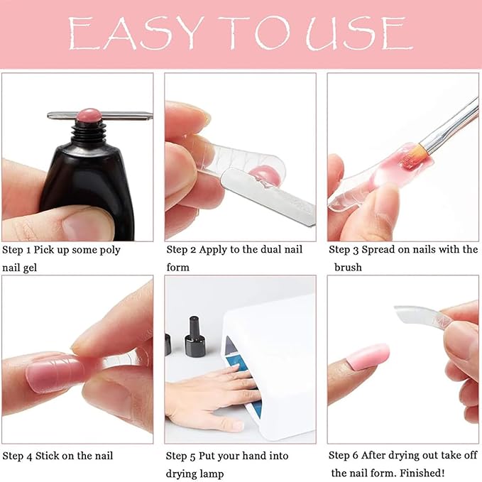 6pcs Gel Nail Brush and