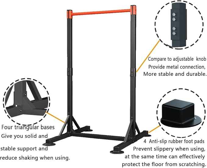 Power Tower Pull Up Bar Station Workout Dip 460LBS
