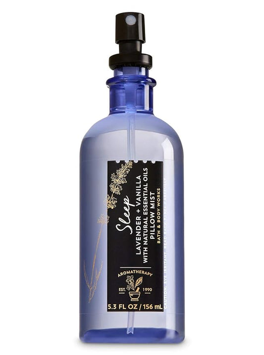 Bath and Body Works Aromatherapy Pillow Mist Lavender Vanilla (Retired Fragrance) 5.3 Fl Oz