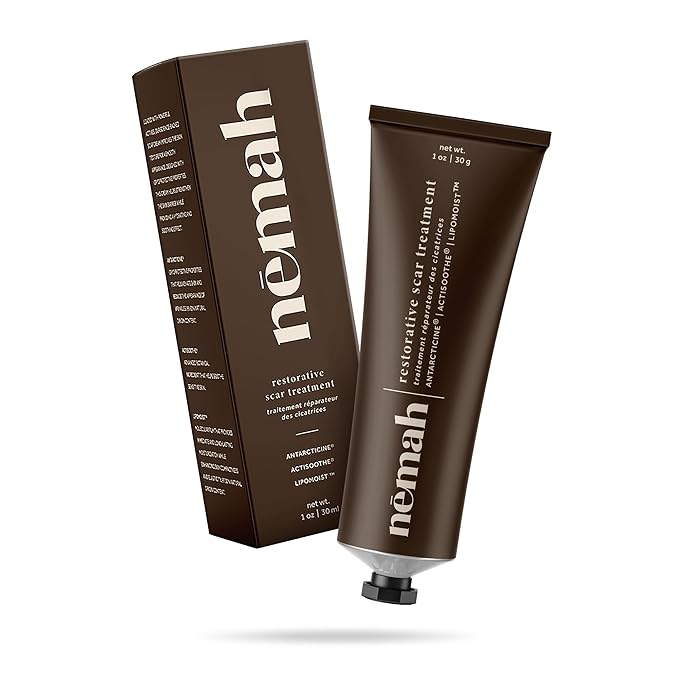 Nemah Restorative Scar Treatment, C Section Recovery, Scar Cream for Surgical Scars, Ideal to Reduce the C Section and Acne Marks, Dermatologist Approved, Antioxidant Rich, Vegan Formula, 1 oz
