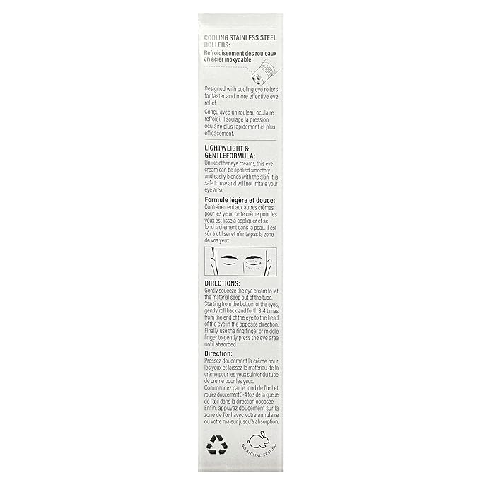 Caffeine eye cream and under