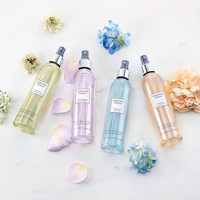 Vera Wang Embrace Periwinkle and Iris Body Mist 8.4 fl oz (Pack of 1), Notes of Bergamot, Periwinkle, and Vanilla, Women's Fragrance, Long Lasting, Everyday Fragrance