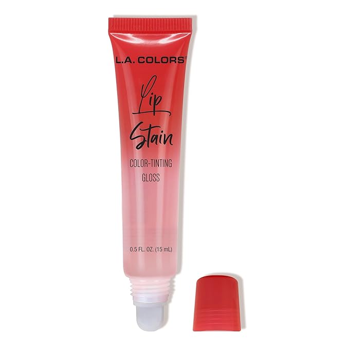 L.A. COLORS Lip Stain Color Tinting Gloss, Cherry Charm CLG449