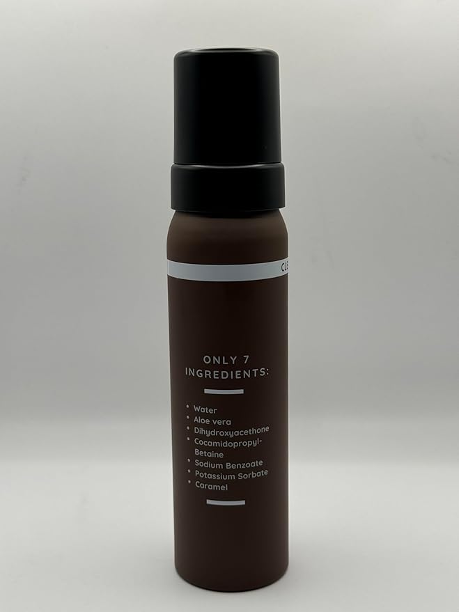 Sobe Tan Self-Tanner | Clean, Natural, Streak-Free Caramel Tan | Only 7 Ingredients - No Nasties | With a Natural Caramel Color Guide for Flawless Application | The Cleanest Mousse on the Market