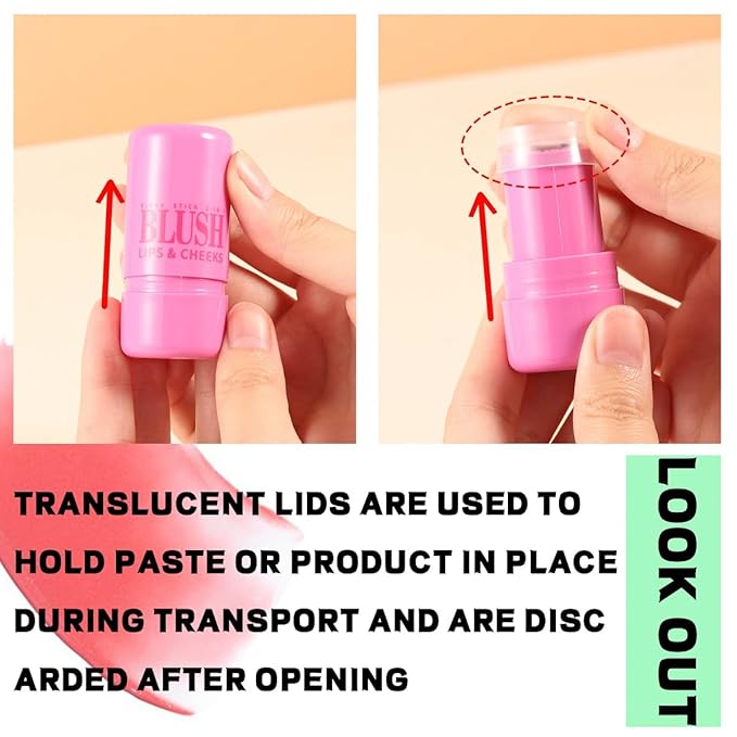 4 Pcs Milk Jelly Blush Stick,Buildable Watercolor Finish Free.(4 Color)