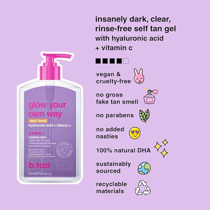 B.TAN Insanely Dark Clear Self Tan