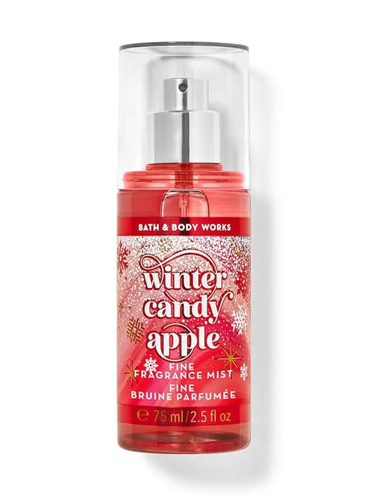 Bath & Body Works WInter Candy Apple Fine Fragrance Mist Travel Size Mini Purse Spray 2.5 Ounce (WInter Candy Apple)