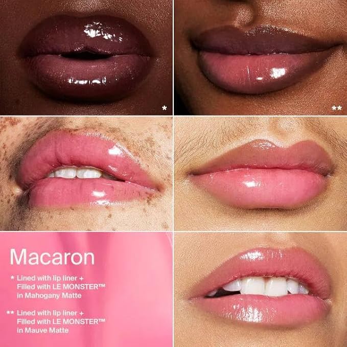 PHD HYBRID LIP GLAZE - Macaron (Cool Pink) + ENTEL Aloe vera Sheet Masque (BONUS)