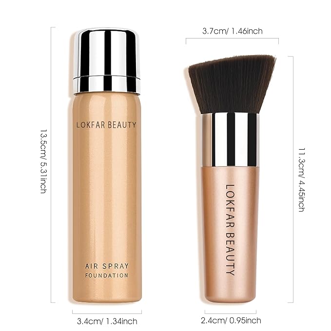 AirBrush Foundation Spray, Silky Mist Foundation Spray Makeup Buff Beige